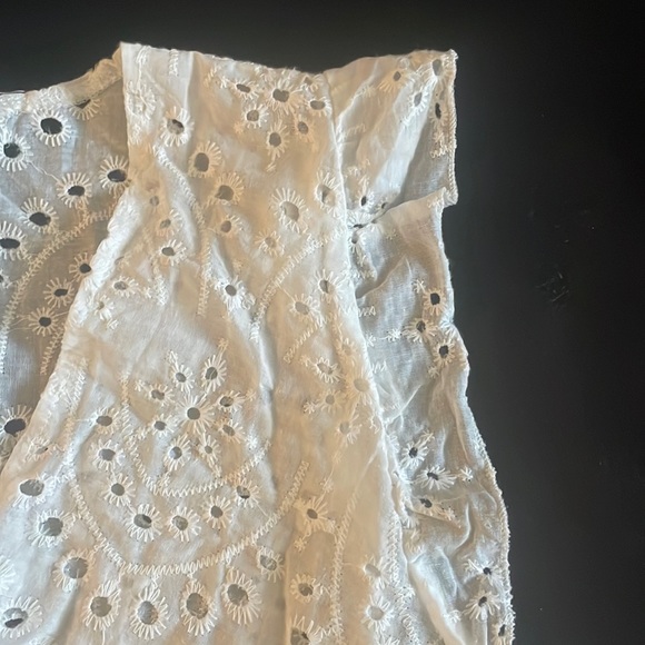 Shein White Eyelet Top - Picture 3 of 5